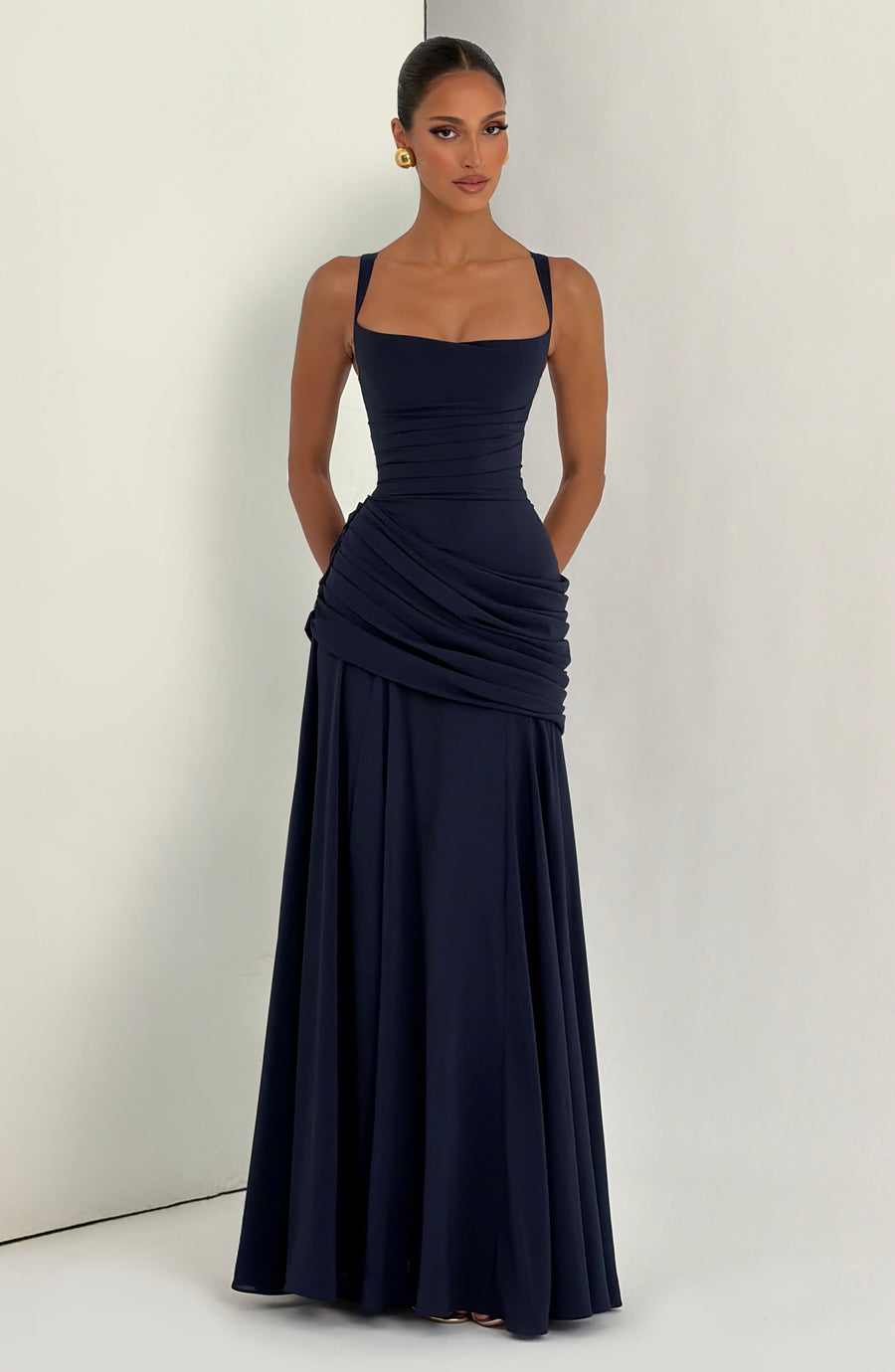 Priya Maxi Dress – Navy