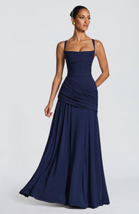 Priya Maxi Dress – Navy