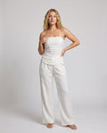 Susanna Airy Linen Trousers with Fitted