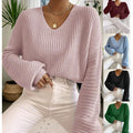 Susanna Casual Knit Sweater with V-Neck