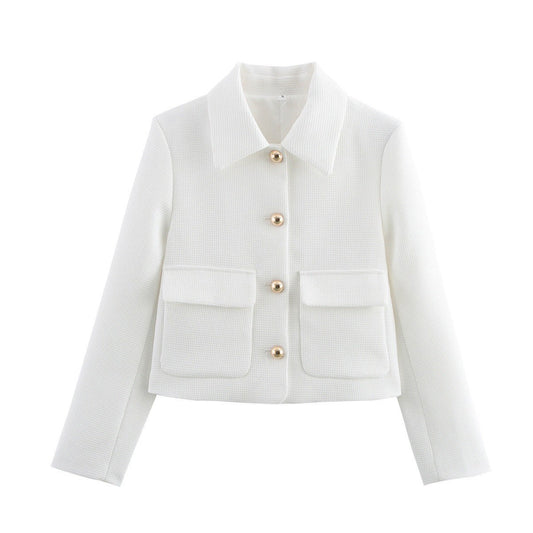 Susanna Jacket with Pockets in White