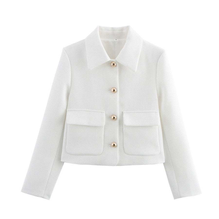 Susanna Jacket with Pockets in White