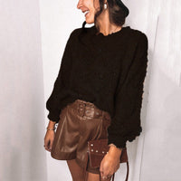 Susanna Knit Sweater in Black