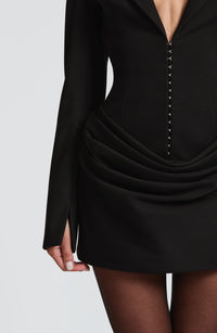Roxana Mini Dress – Black