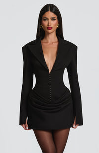 Roxana Mini Dress – Black