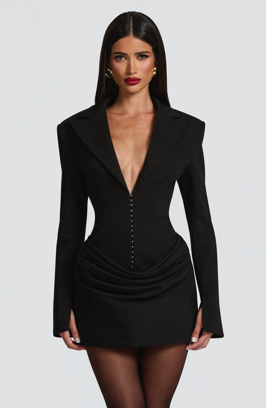 Roxana Mini Dress – Black