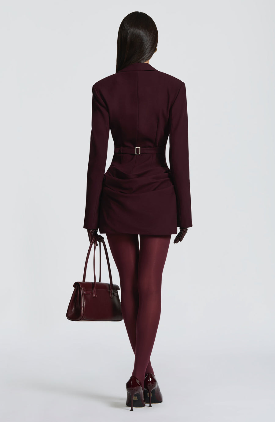 Roxana Mini Dress – Plum
