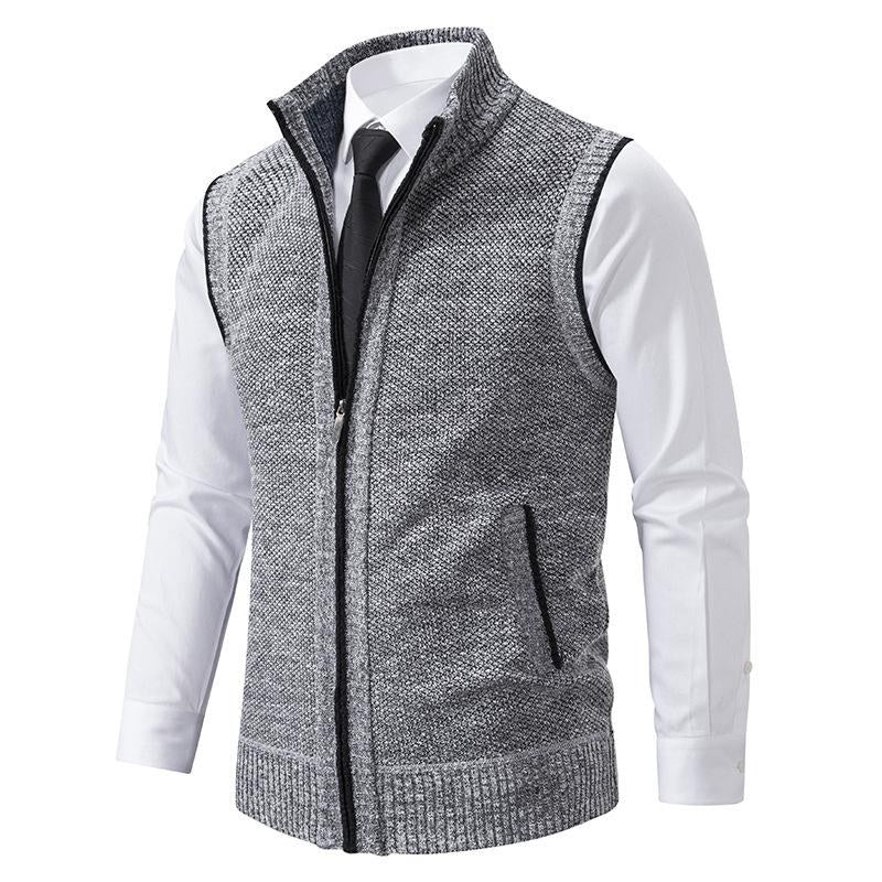 Sven Knit Vest in Sterlinggrau