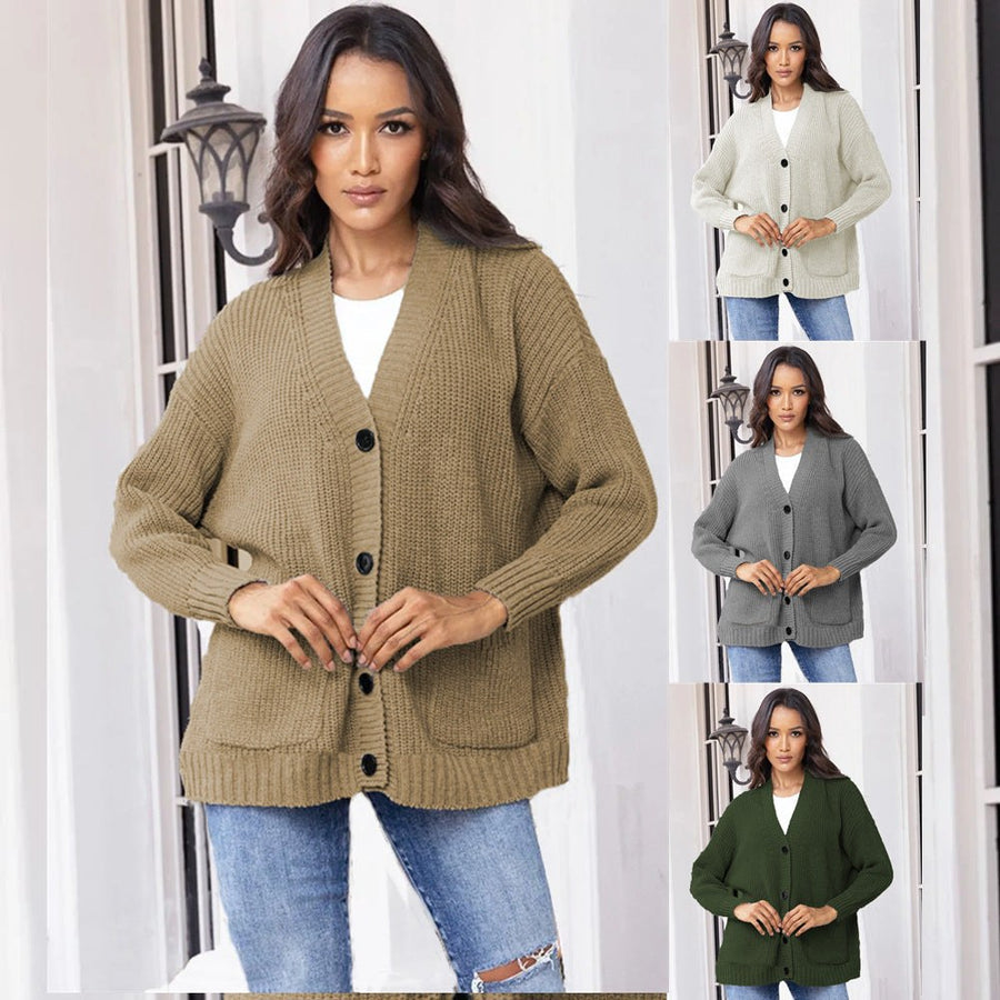 Sybil Casual Knit Cardigan with Pockets