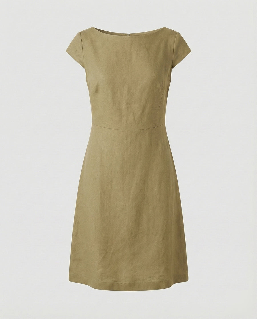 Sybil Dress in Khaki