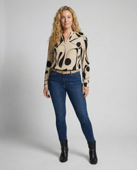 Sybil Elegant Blouse in Beige