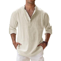 Sylvie Airy Linen Shirt in White
