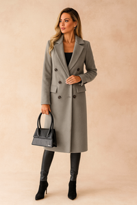 KENDAL | DOUBLE BREASTED TAILORED LONG COAT