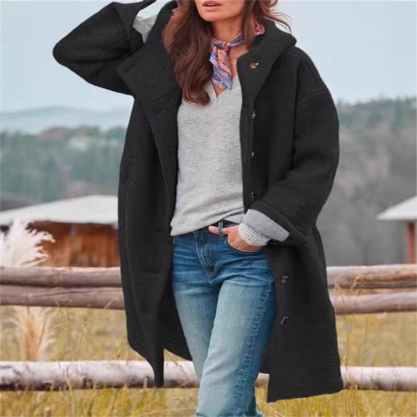 Tabitha Casual Coat with Pockets and Oversized