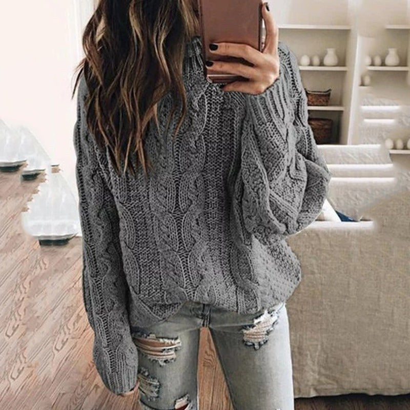 Tabitha Knit Sweater in Dark Grey