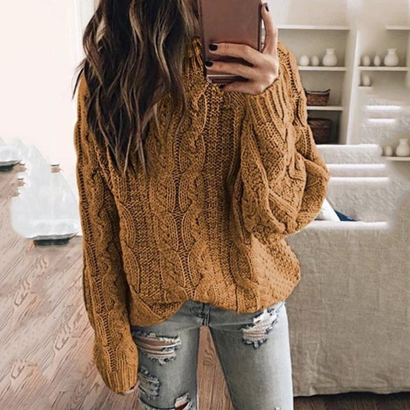 Tabitha Knit Sweater in Dark Yellow