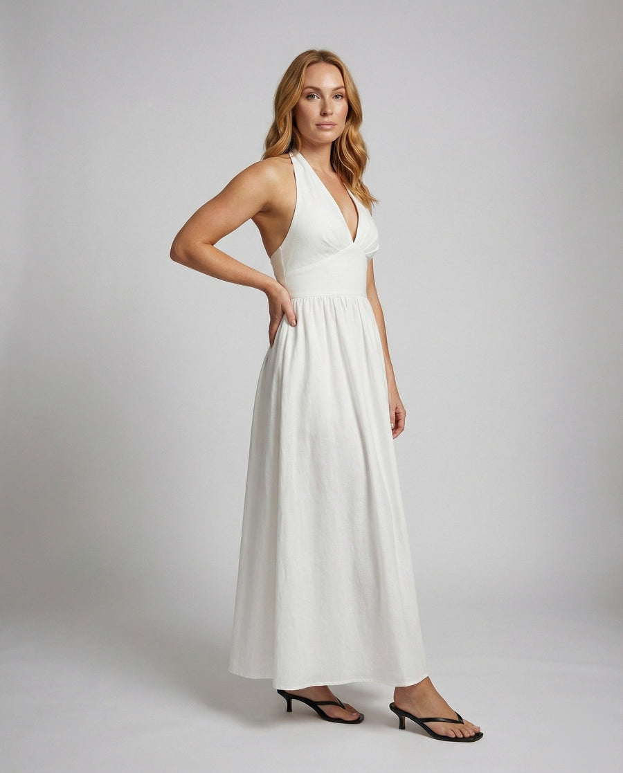 Tabitha Linen Blend Maxi Dress