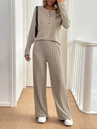 Talia Casual Set in Beige