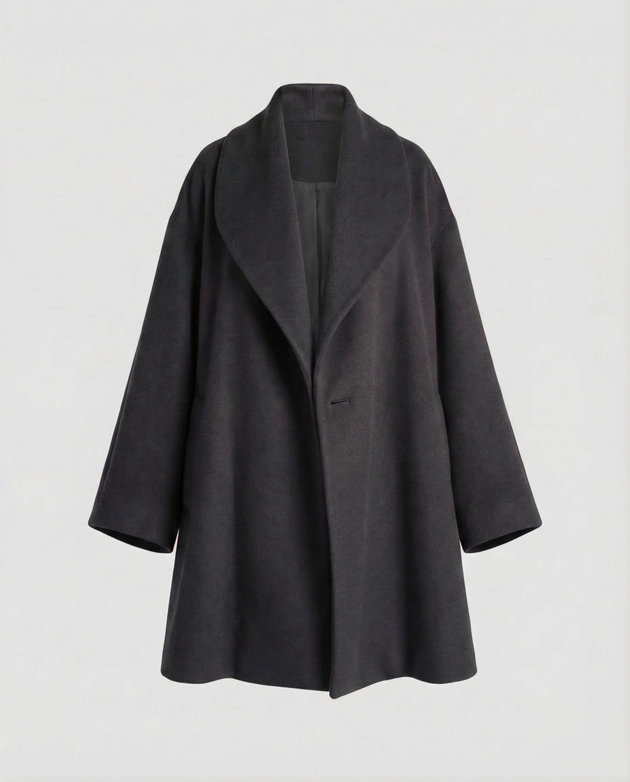 Talia Jacket with Crew Neck in Black