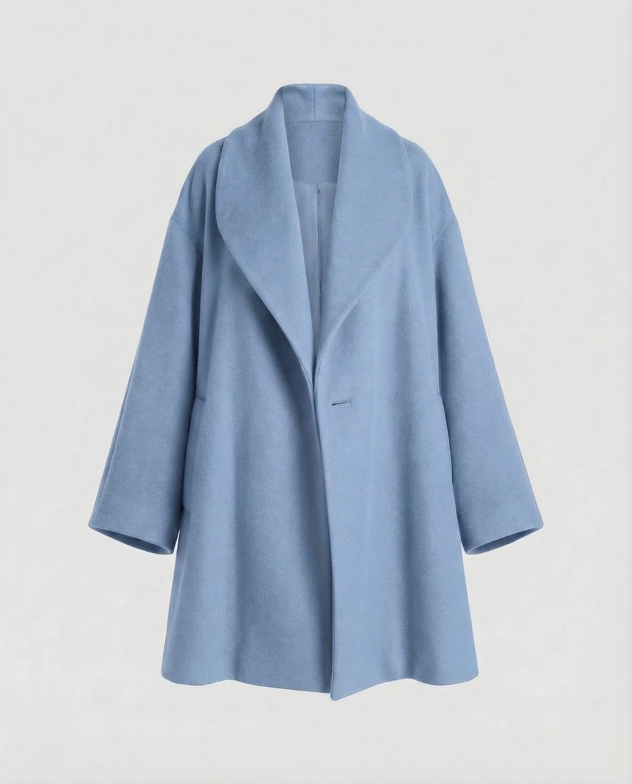 Talia Jacket with Crew Neck in Blue