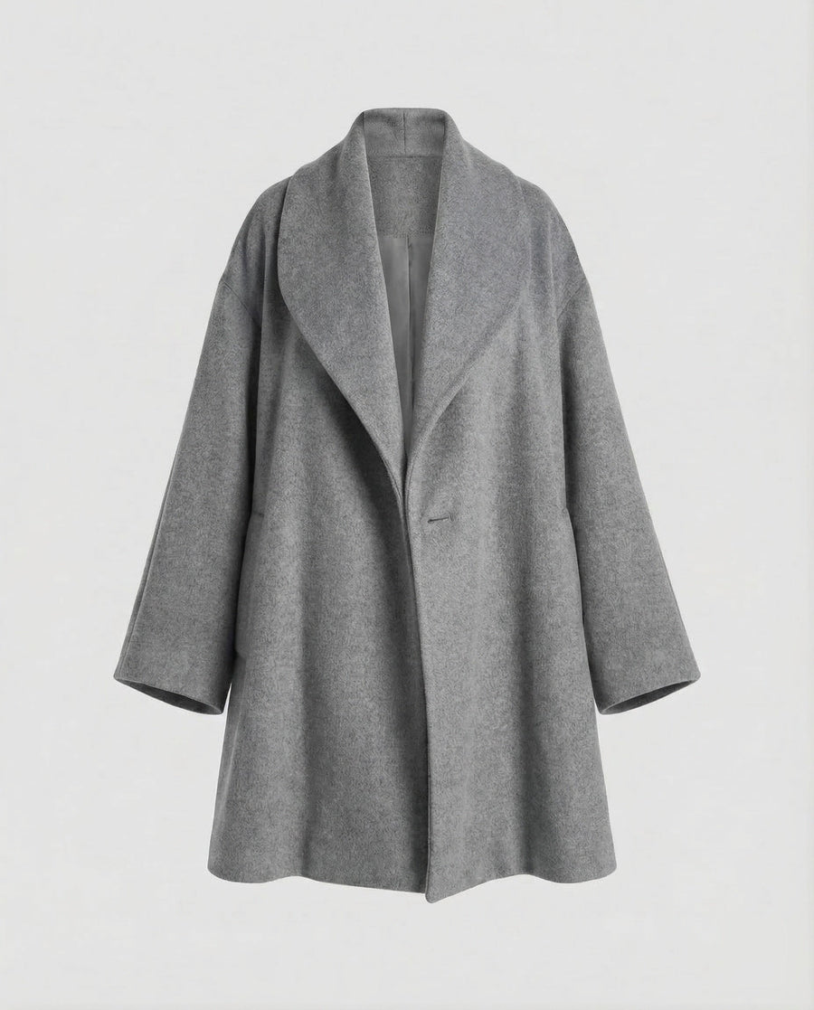 Talia Jacket with Crew Neck in Grey