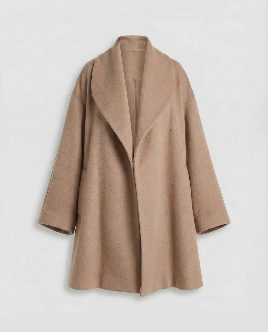 Talia Jacket with Crew Neck in Khaki
