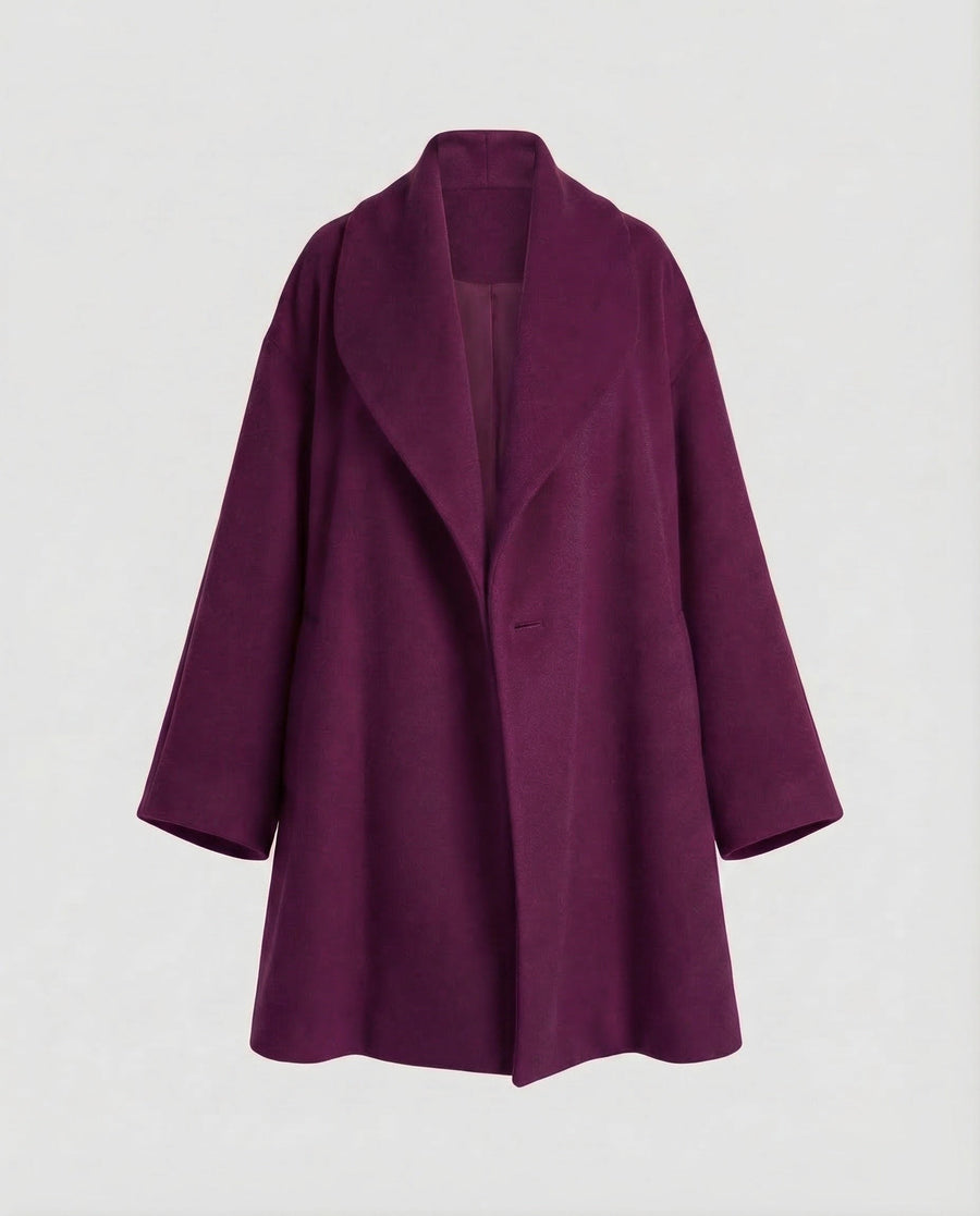 Talia Jacket with Crew Neck in Purple