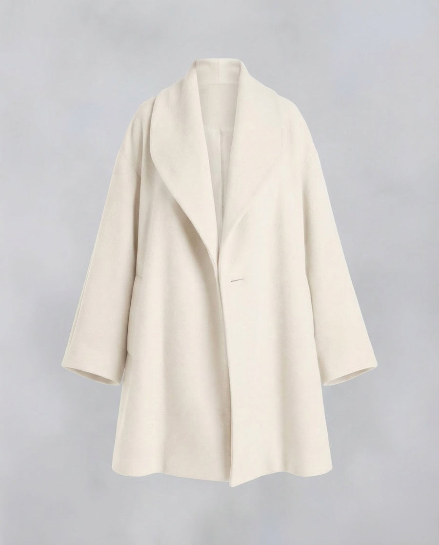 Talia Jacket with Crew Neck in White