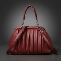 Talia Top Handle Bag in Cabernet