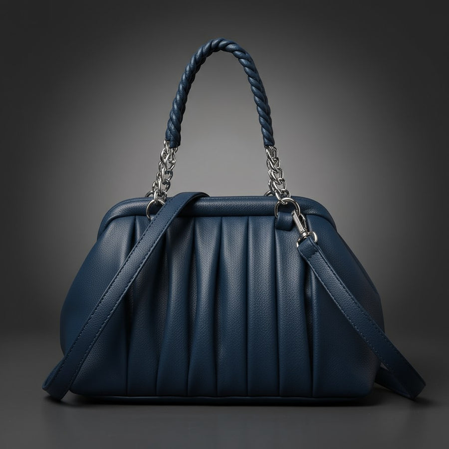 Talia Top Handle Bag in Cobalt Blue