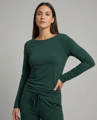 Tamara Elegant Set with Elastic Waist in Green