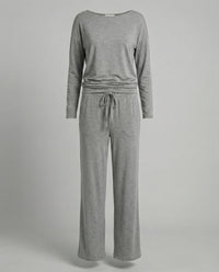 Tamara Elegant Set with Elastic Waist in Grey