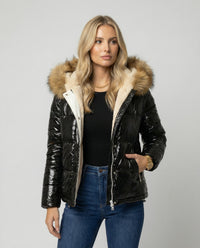 Tamara Jacket with Hood in Black