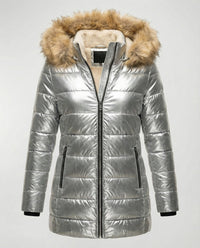 Tamara Jacket with Hood in Champagnergold