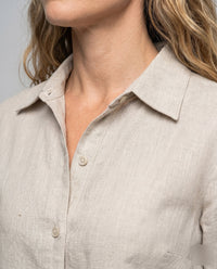 Tamara Linen Blouse with Fitted