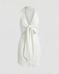 Tamara Linen Top in White