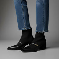 Tammy Pointed Toe Ankle Boot in Charcoal