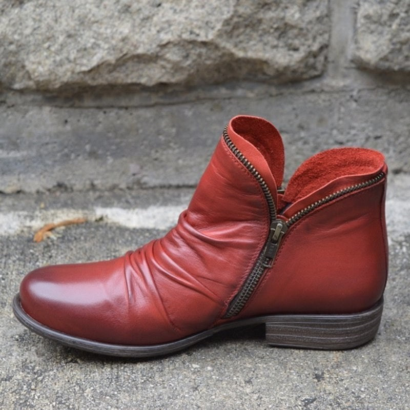 Tamsin Boots in Red