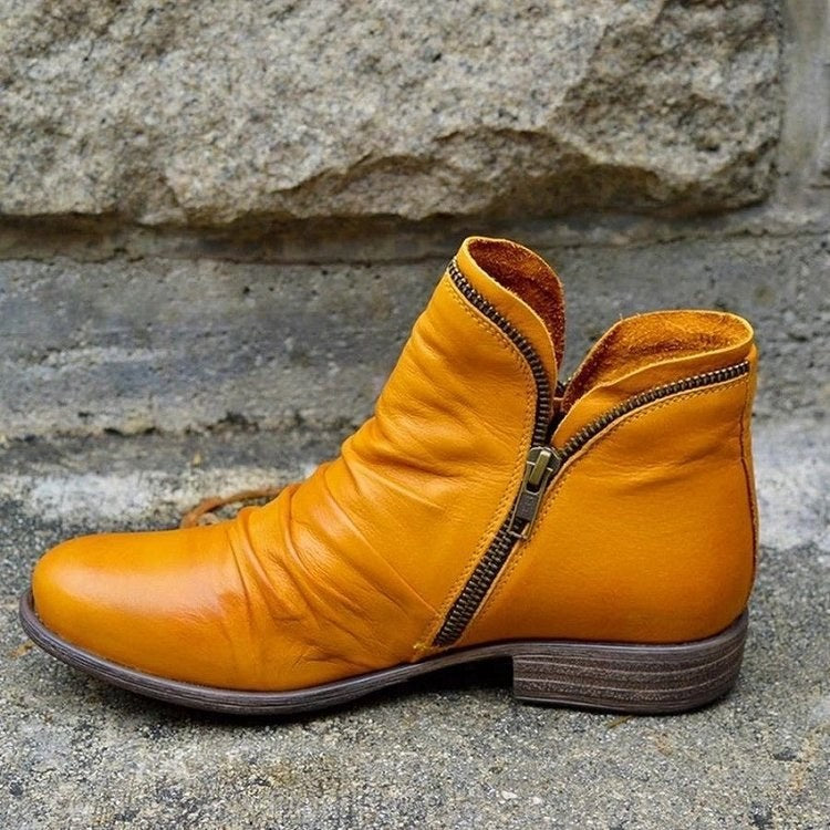 Tamsin Boots in Yellow