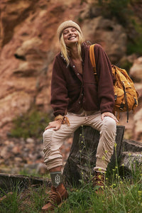 Tamsin Elegant Jacket in Dark Brown