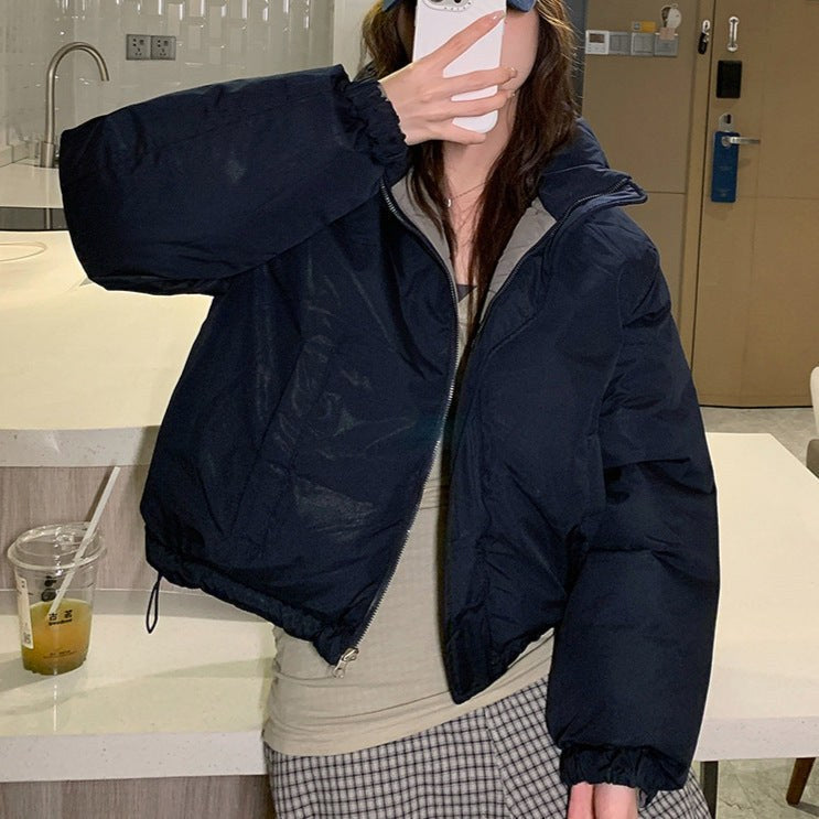 Tamsin Jacket with Zip Front and Pockets in Grey