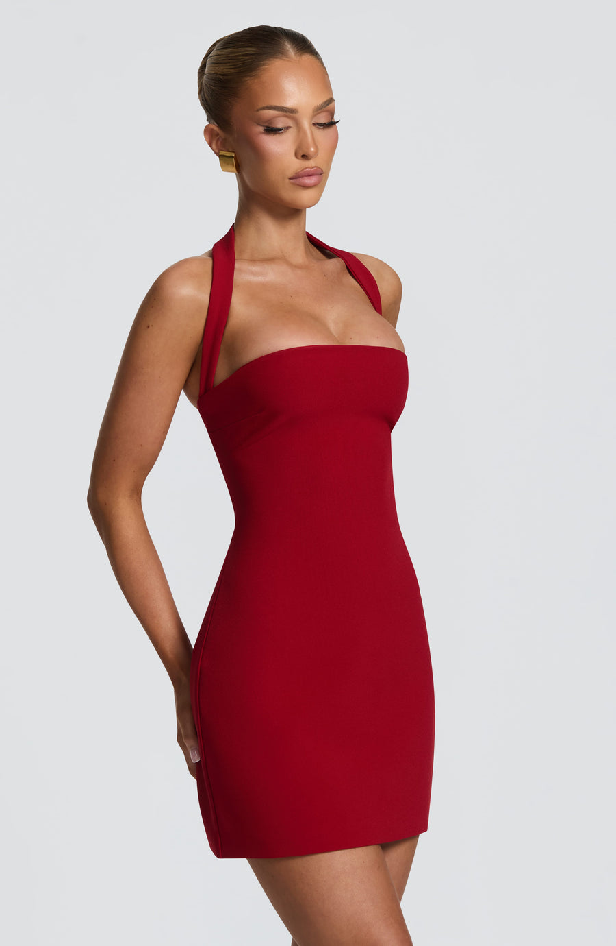 Romy Mini Dress - Deep Red