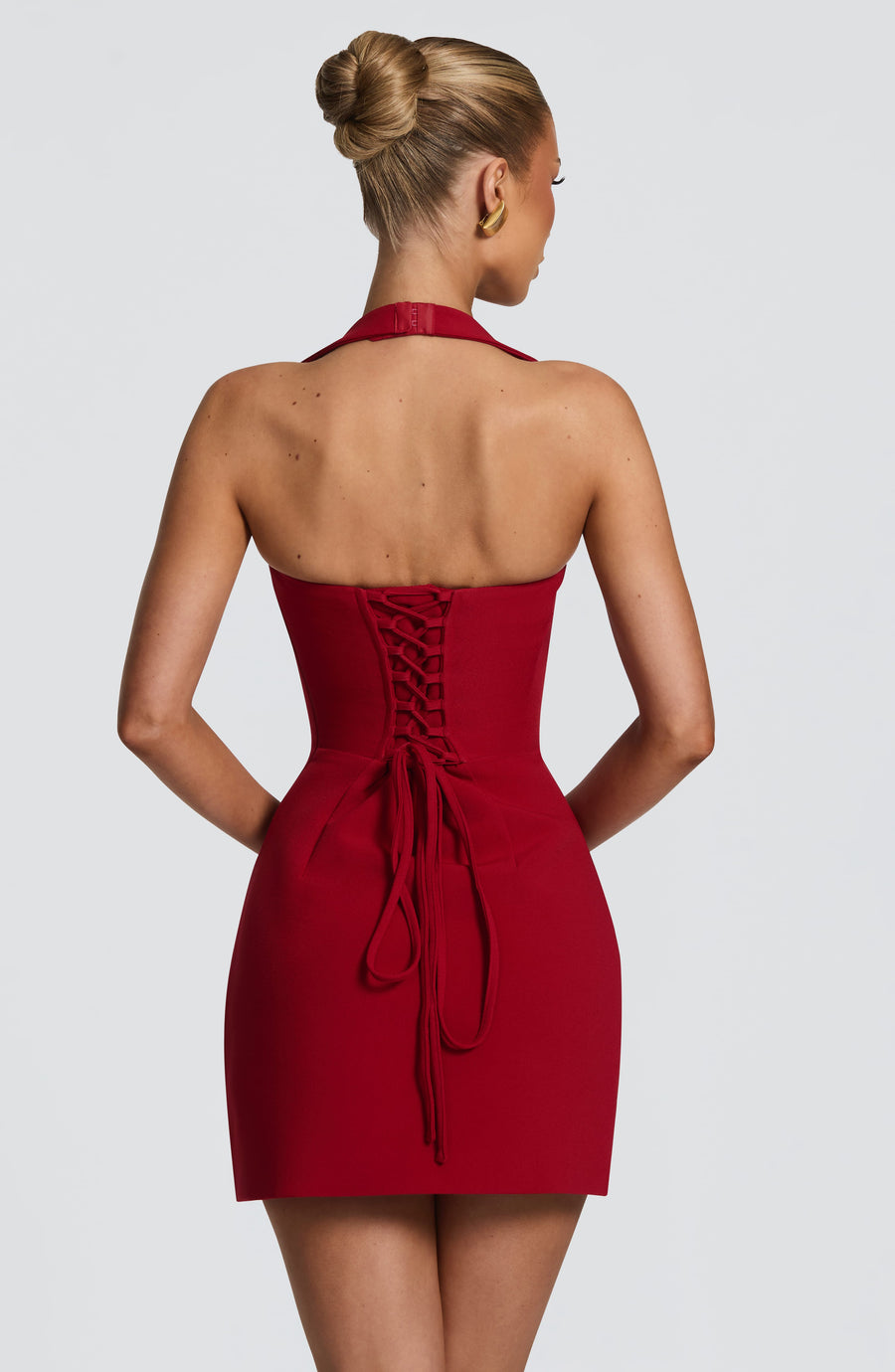 Romy Mini Dress - Deep Red