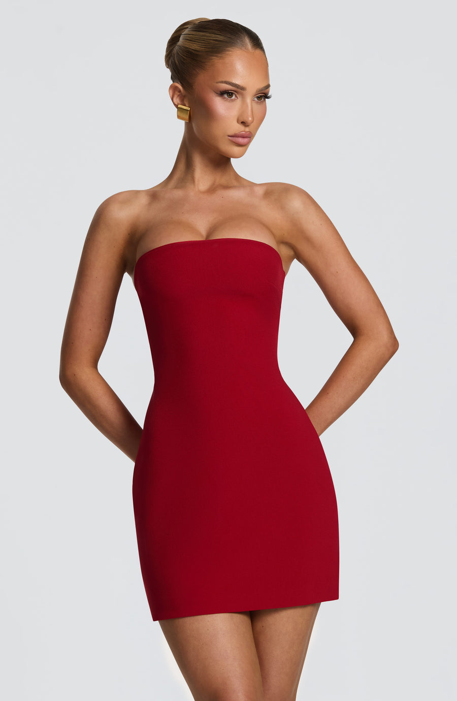 Romy Mini Dress - Deep Red
