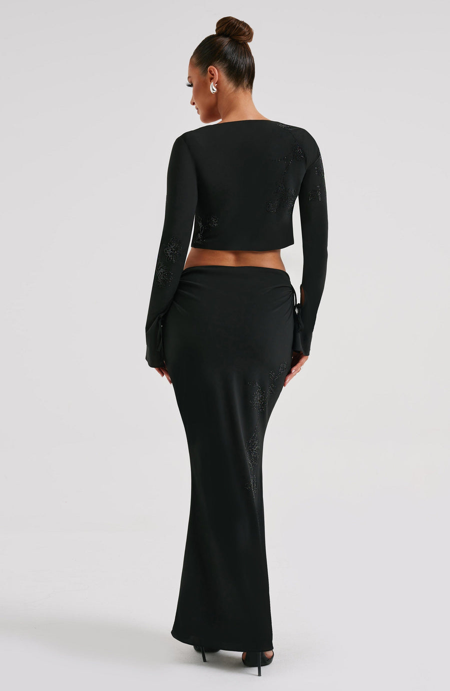 Lottie Maxi Skirt in Black