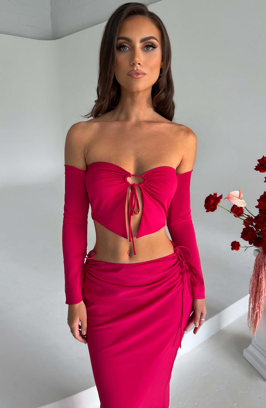 Lottie Maxi Skirt in Pink