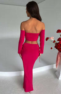 Lottie Maxi Skirt in Pink