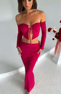 Lottie Maxi Skirt in Pink