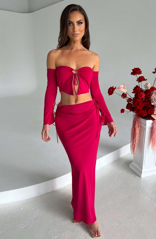 Lottie Maxi Skirt - Pink