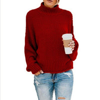 Tara Casual Knit Sweater in Auburn